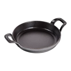 Plat à gratin rond Staub fonte Ø16 cm, Gris graphite