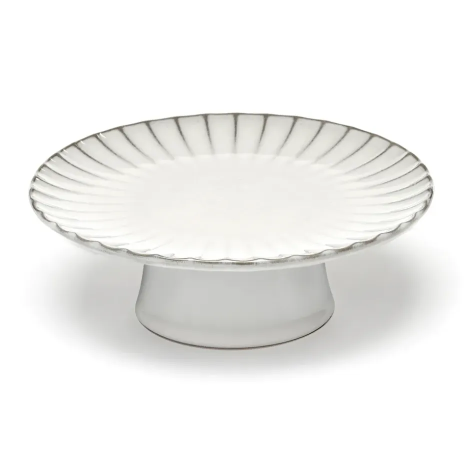 Plat à gâteau Inku M Ø21 cm, Blanc