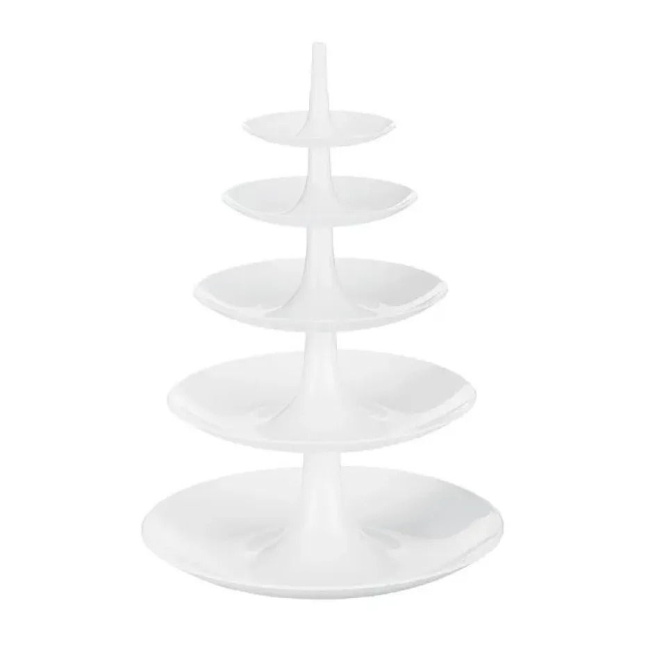 Plat à gâteau-présentoir à étages big, Cotton white