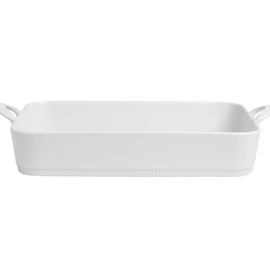 Plat à lasagnes avec poignées Toulouse, Blanc