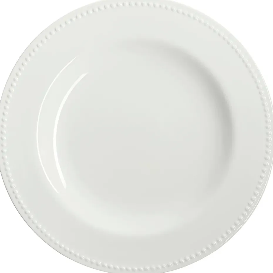 Plat à service Dots 32cm, Blanc cassé