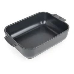 Plat de céramique Appolia 16x25 cm, Noir