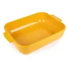 Plat de céramique Appolia 22x32 cm, Saffron yellow