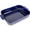 Plat de céramique Appolia 40x27 cm, Bleu