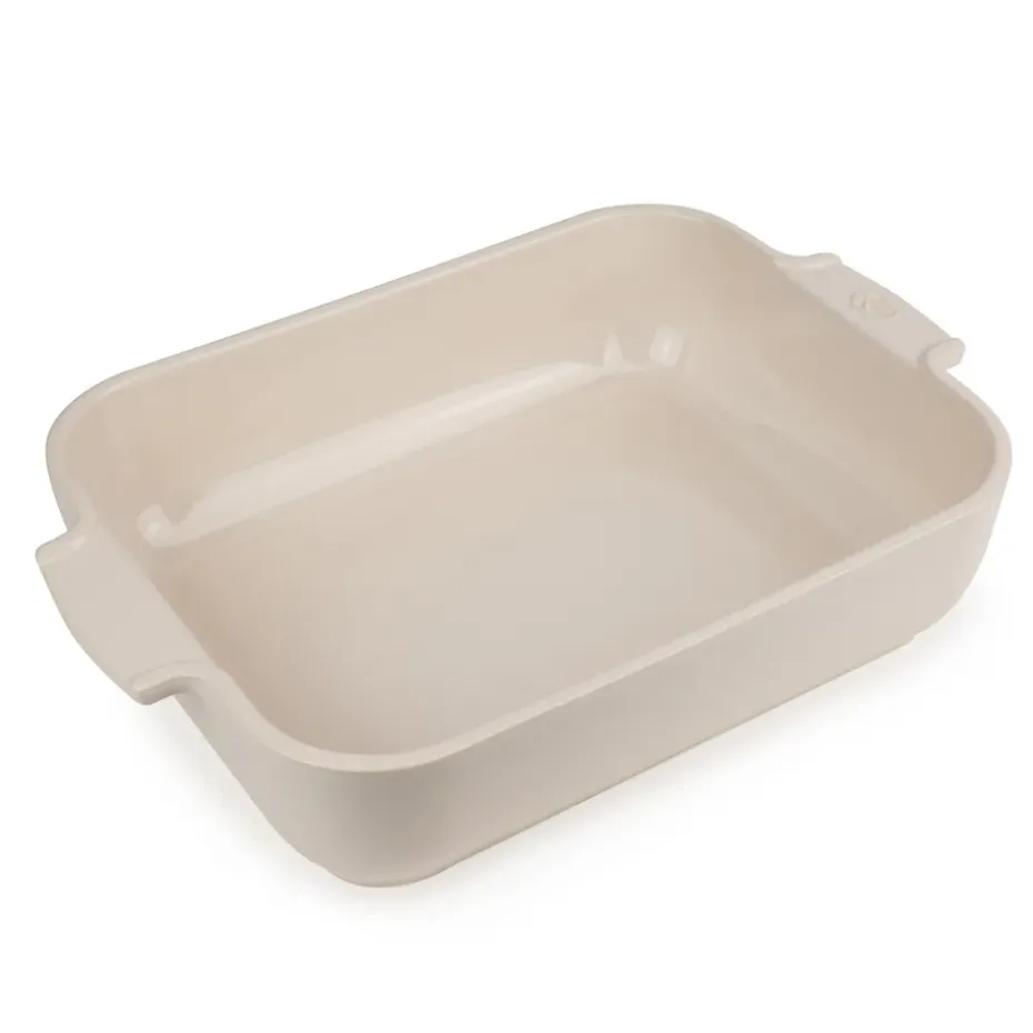 Plat de céramique Appolia 22x32 cm, Blanc