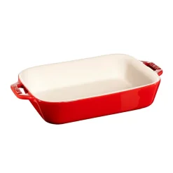 Plat de cuisson rectangulaire Staub 20 x 16 cm, rouge
