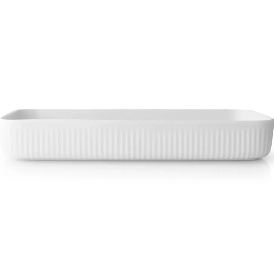 Plat de service avec bord Eva Trio Legio Nova, Blanc