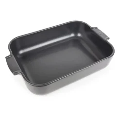 Plat en céramique Appolia 29,5x36 cm, Gris