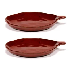 Plat La Mère avec anse Ø17 cm lot de 2, Venetian red