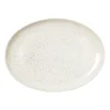 Plat oval Nordic Vanilla 35,5 cm, Cream with grains