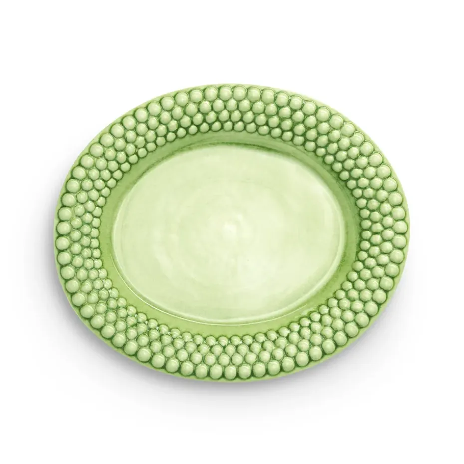 Plat ovale Bubbles 35 cm, Vert