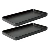 Plat Raw 18x34 cm Lot de 2, Noir titane