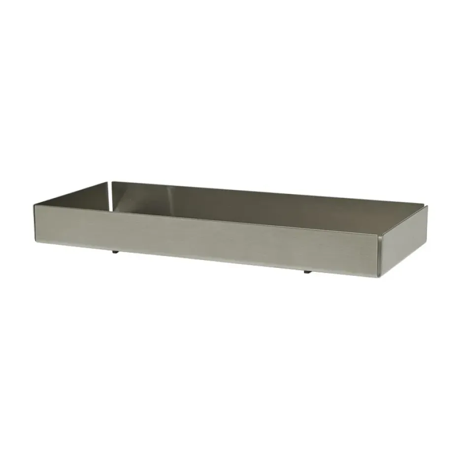 Plateau Bakku small 10x23,5 cm, Acier