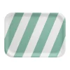 Plateau Checks & Stripes 20x27 cm, Mint