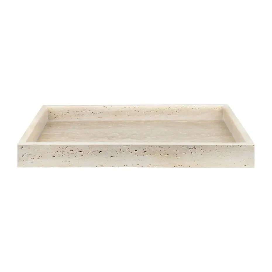 Plateau décoratif Travertine 30x40 cm, Linen