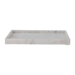 Plateau de décoration Majsa 35x35 cm, White marble