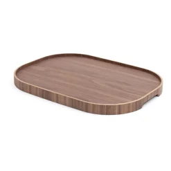 Plateau de service Bosign curveline large 34x47 cm, Noyer