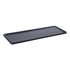 Plateau en bois Ernst 15x45 cm, Noir