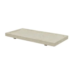Plateau en marbre Savi 14x30 cm, Beige