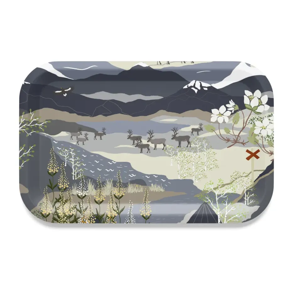 Plateau Fjällvandring 21x33 cm, Bleu