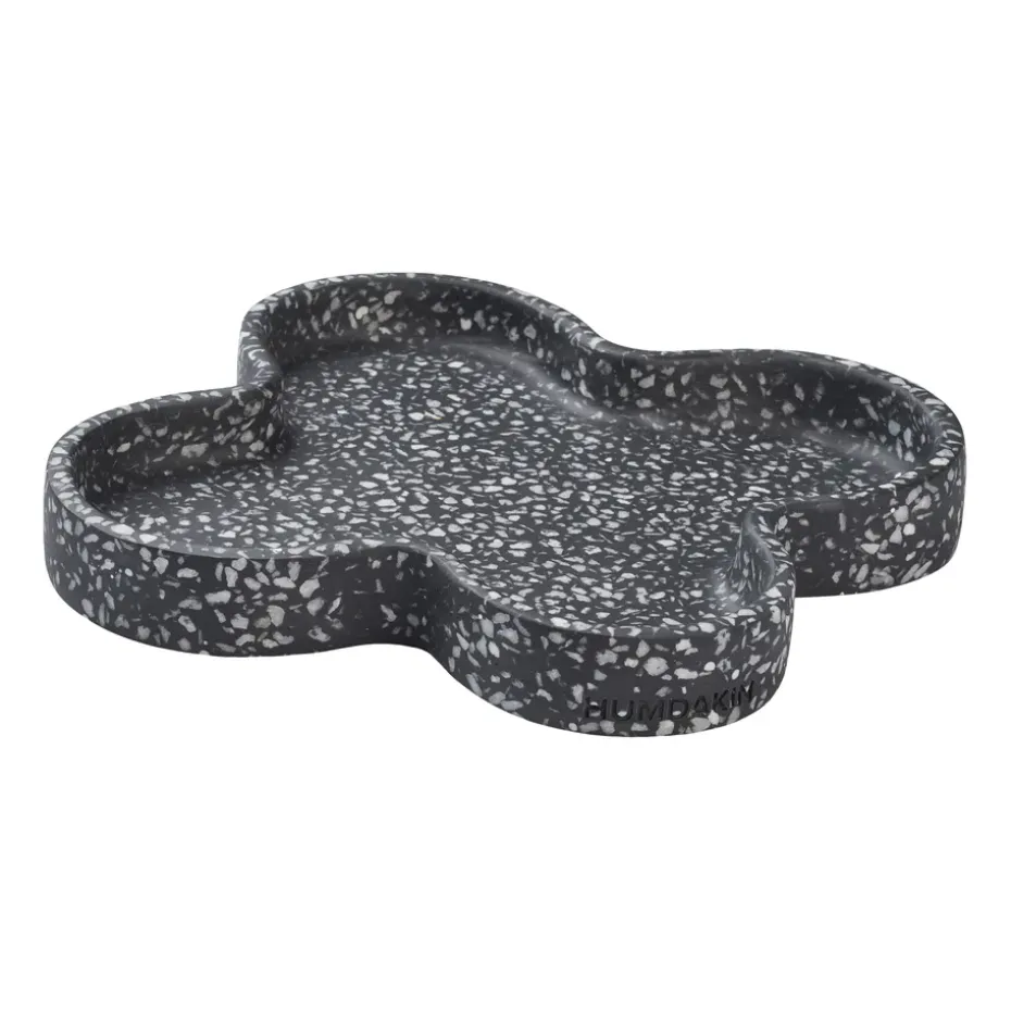 Plateau Humdakin Terrazzo 27 cm, Noir