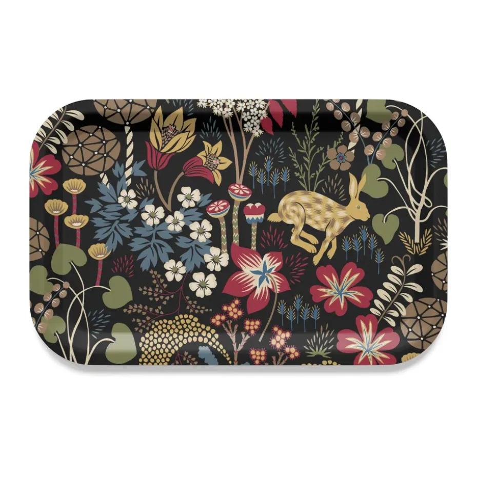 Plateau Lyckeflykt 21x33 cm, Rouge-brun