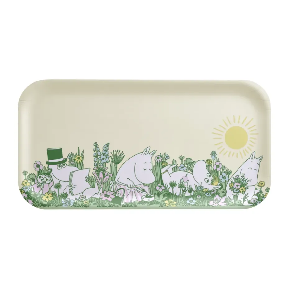 Plateau Moomin 22x43 cm, In the garden