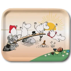 Plateau Mumin Bain de nuit estival, 27x20 cm