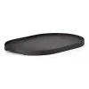 Plateau oval Singles 23x35 cm, Black