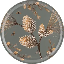 Plateau Pine Cone Ø 38cm, Moss grey