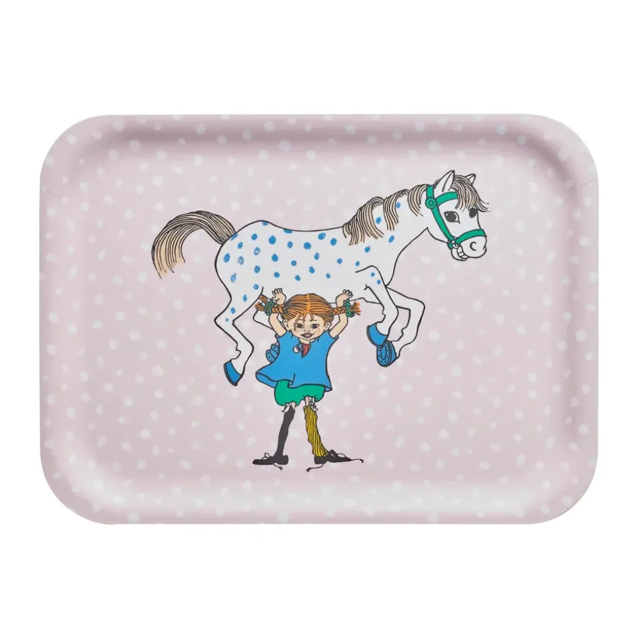Plateau Pippi 20x27 cm, Pippi and the Horse