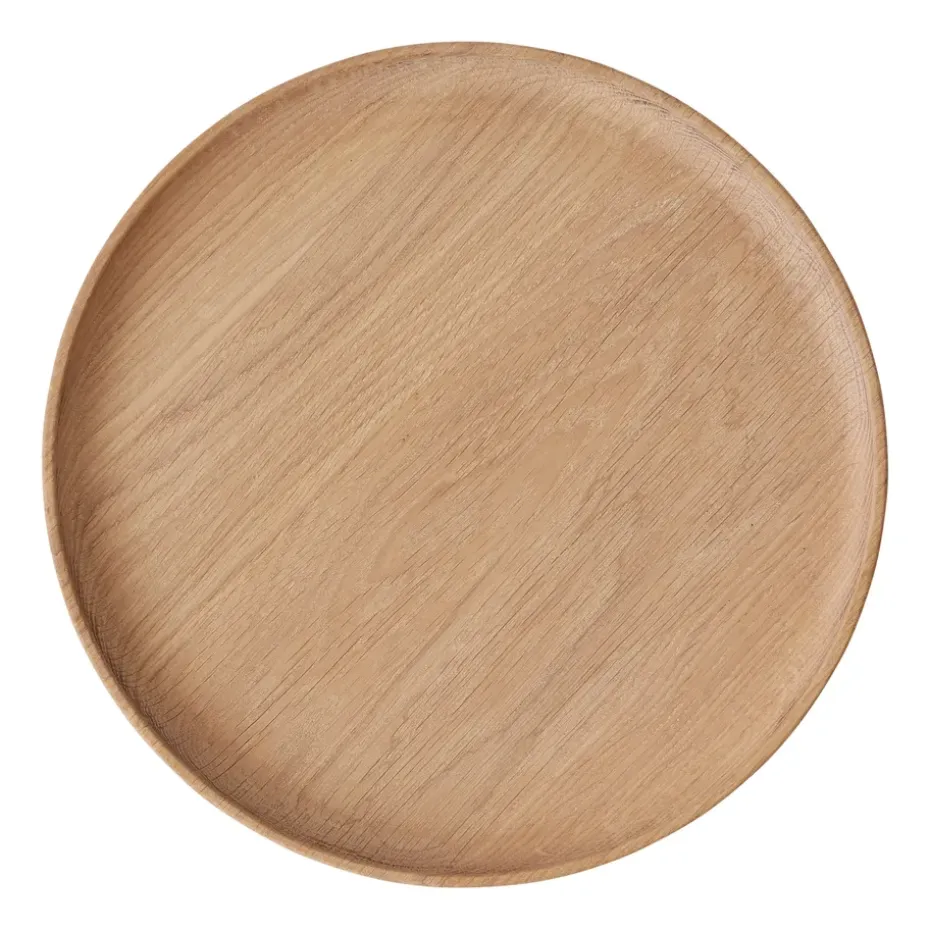 Plateau rond en bois Inka Ø30 cm, Nature