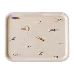 Plateau Swimmers 33x43 cm, Beige