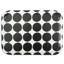 Plateau Tallyho 27x20 cm, Noir-blanc