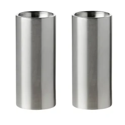 Poivrier et salière AJ cylinda-line, acier inoxydable