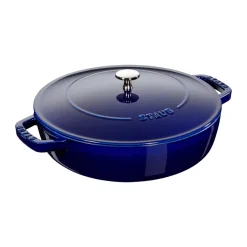 Poêle à frire en fonte Chistera Staub Ø28 cm, Bleu foncé