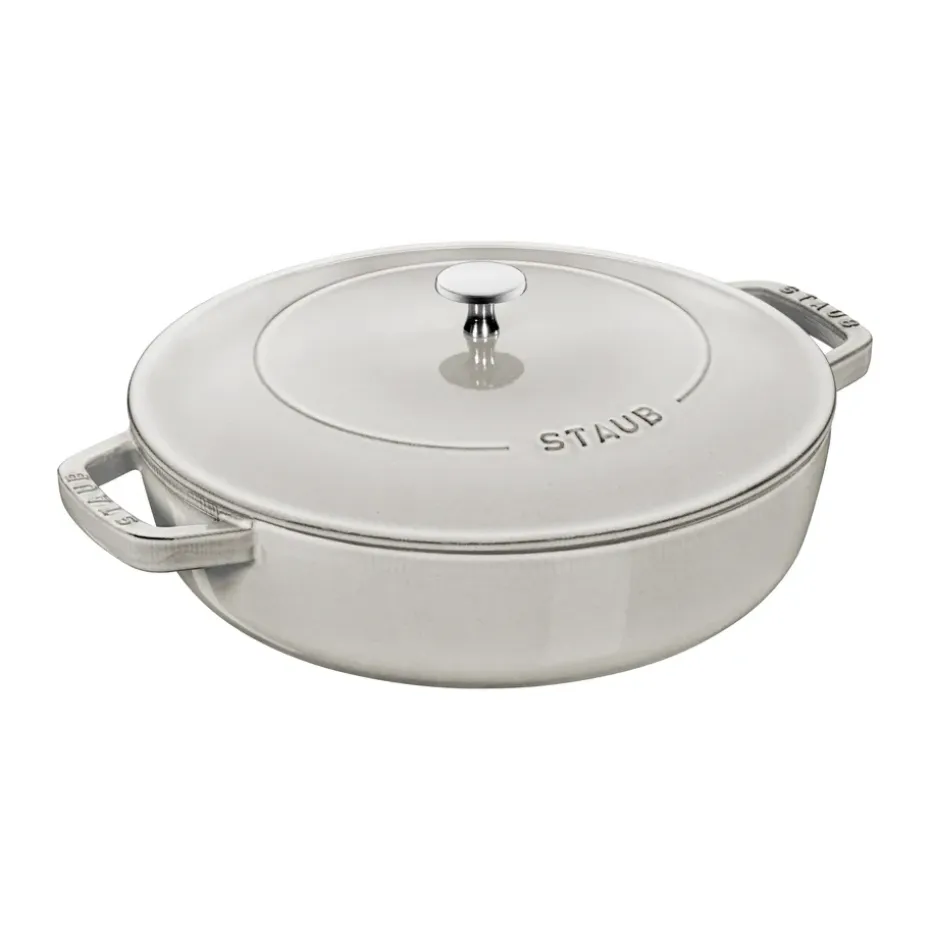 Poêle à frire en fonte Chistera Staub Ø28 cm, White truffle