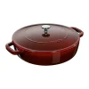 Poêle à frire en fonte Chistera Staub Ø24 cm, Rouge grenadine