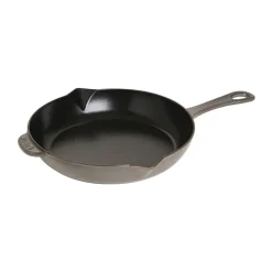 Poêle à frire Staub fonte noire avec bec verseur Ø26 cm, Gris graphite