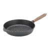 Poêle à griller en fonte avec poignée en bois Nordwik, 28 cm