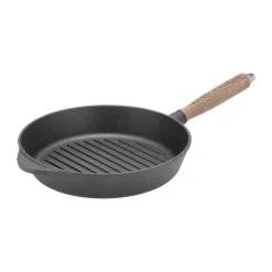 Poêle à griller en fonte avec poignée en bois Nordwik, 28 cm