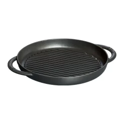Poêle à griller Pure Staub fonte ronde noire, Ø26 cm