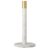 Porte rouleau essuie-tout Emira Marbre 32 cm, Blanc