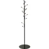 Porte-manteau Bill Floor, Marron foncé-noir