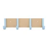 Portemanteau Jay 4 crochets, Beige-light blue