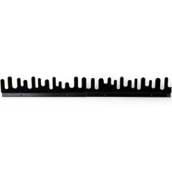 Porte-manteau mural Wave, noir