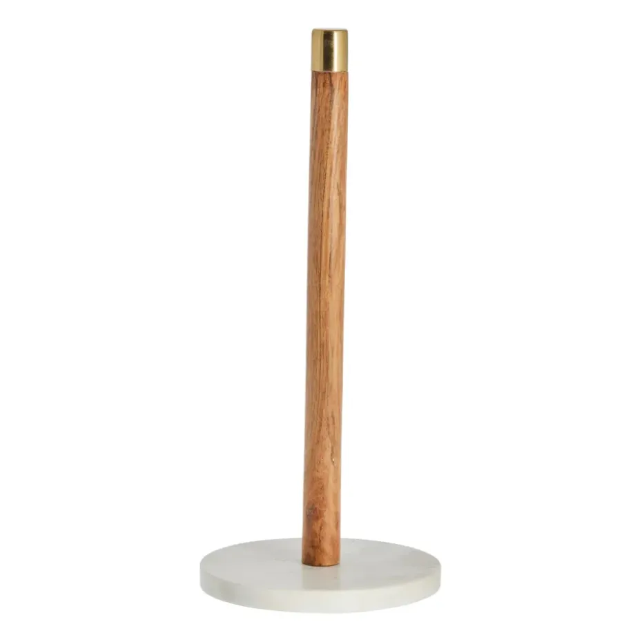 Porte-papier Elisse Ø14,5 cm, Blanc-naturel