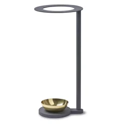 Porte-parapluie Monokel, gris - laiton