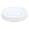 Porte-savon silicone avec égouttoir dissimulé large, Blanc