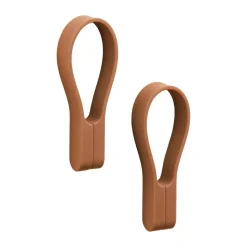Porte-serviette magnétique Loop, lot de 2, Terracotta